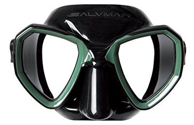 SALVIMAR Morpheus, Maschera Unisex adulto, nero/verde