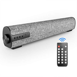 VANZEV Portatile Soundbar per PC, Altoparlante Hi-Fi Suono Surround 3D, Bluetooth Cablati e Wireless con Telecomando per Computer TV Telefono MP4 [ AU precio