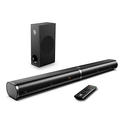 Bomaker Soundbar con Subwoofer, 190W/120dB, 2.1 Canali, Dolby Bose Soundbar Wireless Audio per TV 4K HD, 6 EQ con Bassi Regolabili, Bluetooth 5.0/HDMI