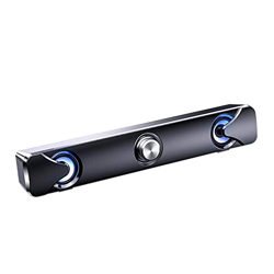 docooler SADA Mini Soundbar Altoparlanti per Computer con Luce LED Cavo Audio da 3,5 mm Barra Audio Cablata con Alimentazione USB Altoparlante per TV/ precio