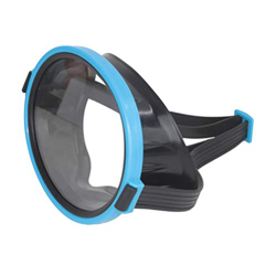 BESPORTBLE Maschera da Immersione Ovale con Cinturino per Occhiali da Sub Snorkeling E Apnea (Blu) precio