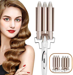 Anself Ferro Arricciacapelli in Ceramica Professionale a Tripla Canna Bigodino per Capelli Rotolo di Uova Strumenti per lo Styling dei Capelli Hair St en oferta