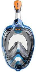 SEAC Magica, Maschera Snorkeling Full Face Integrale Anti Appannamento con Morbido Facciale, Valvola di Spurgo e Snorkel Dry Top per Bambini e Adulti, características