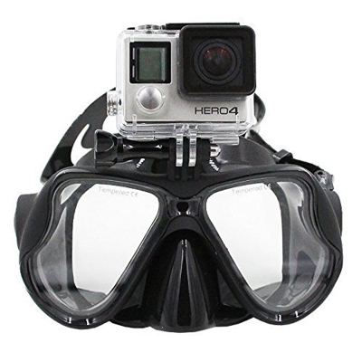 TELESIN Gopro Dive - Maschera per immersioni, con montatura compatibile con videocamere GoPro Hero3, 3+ e 4/4 Session