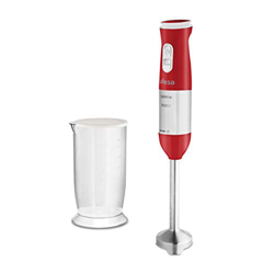 Ufesa BP4560 Optima Frullatore Ad Immersione Minipimer Design Antischizzo, 20 velocità, Turbo, BPA Free, Plastica, Bianco E Rosso características