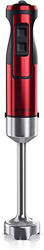 arendo - Frullatore a Immersione in Acciaio Inox - 1000 Watt 4 Lame - Minipimer - Tasto Turbo - Supporto Lame Lavabile in lavastoviglie - Rosso Rubino en oferta