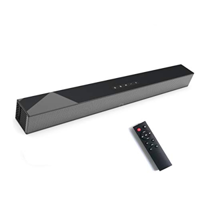 Soundbar per TV, Bluetooth 5.0, suono avvolgente per TV / Home Cinema, supporto HDMI/coassiale/AUX/ottico/USB, compatibile per TV, cellulari, tablet, 