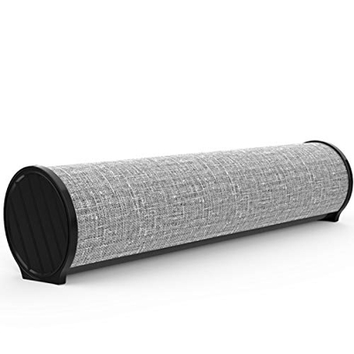 REDSTORM Q5 Soundbar in Tessuto, 2.0 Canali Soundbar con 3,5 mm Jack, Suono Surround Stereo, Audio Analogico AUX, Ricarica USB, Volume Regolabile, Com