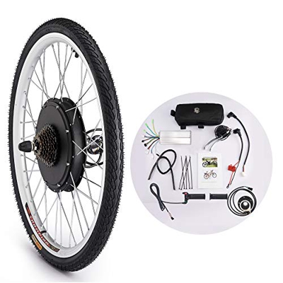 Sfeomi 36V 500W 26'' Kit di Conversione Bici Elettrica Controllo Mozzo Motore Hub E-Bike Ruota Bicicletta Regolatore di velocità (Ruota Posteriore)