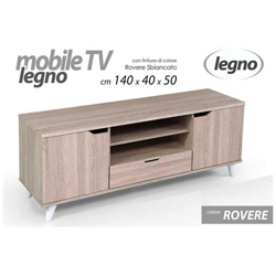 Mobile Porta Tv Basso Rovere Ante E Ripiani Cm 140 X 40 X 50 H precio