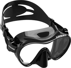 Cressi F1 Mask, Maschera Subacquea Monovetro Temperato del Tipo Frameless, Nero precio