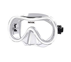 SEAC Salina MD, Maschera Subacquea per Bambini e Ragazzi, Ideale per Snorkeling Gioventù Unisex, Bianco, S en oferta