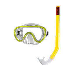 SEAC Marina Siltra, Kit Maschera e Boccaglio Snorkeling Unisex Bambini, Giallo características