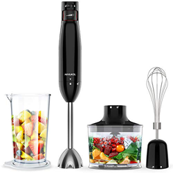 NIXIUKOL Frullatore a Immersione, Mixer Cucina 4 in 1 Frullatore Multifunzione Elettrico da 1000 W con Bicchiere da 800 ml, Tritatutto, Frusta, per Fr características