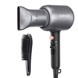 KIPOZI Asciugacapelli Professionale, Phon per Capelli Ionico da 2200W, Potente Fon da Salone per Un'Asciugatura Rapida – con Concentratore & Pettine,  características