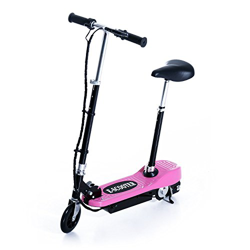 homcom Monopattino Elettrico con Sella per Bambini Pieghevole 120W, velocità Max: 12Km/h in Metallo e PE, 78 × 40 × 96cm, Rosa precio