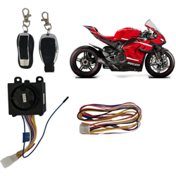 Kit antifurto allarme moto universale scooter 125dB sirena 2 telecomandi - BS características