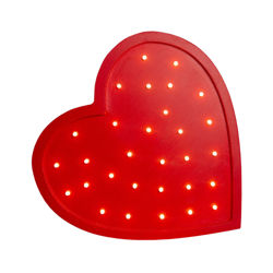 Selsey LULUMI - Lampada Bambini a Forma di Cuore / Luci LED / Lampada Notturna per Bambini / Luci Notturne per Cameretta Bambini (Rosso) en oferta