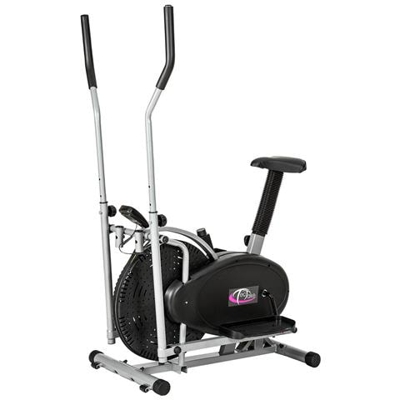 Cross Trainer 2 In 1 Per Home Fitness Con Display Lcd - Nero