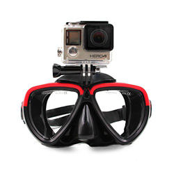 TELESIN Vetro da Immersione in Silicone con Maschera di Immersione a Scomparsa Maschera da Immersione da Nuoto per videocamera Sportiva GoPro HD Hero  precio