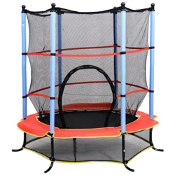 Trampolino Elastico Con Rete Di Sicurezza Diametro 140cm precio