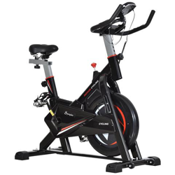 Soozier Cyclette Per Allenamento Cardio Trainer Con Monitor Lcd In Acciaio Nero precio