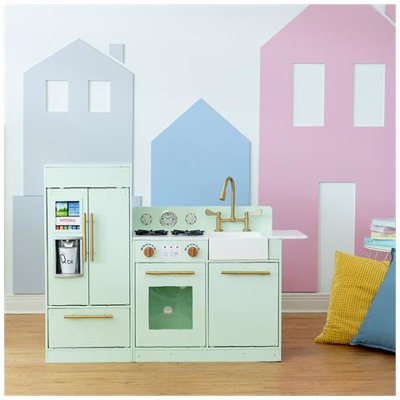 Kids Little Chef Cucina Giocattolo Imitazione Legno Bambini Td-12302m