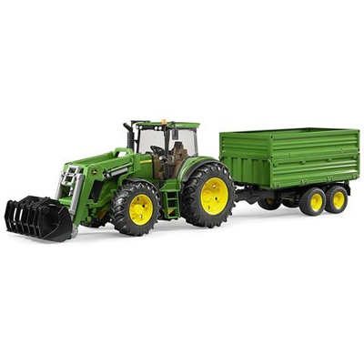 Trattore John Deere 7930 con Benna e Rimorchio