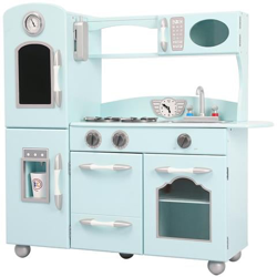 Set Da Cucina Gioco Legno Grande Verde Acqua Bambini Teamson Kids Td-11414m características