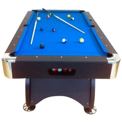 Tavolo Da Bigliardo 7 Ft + Accessori Per Carambola - Snooker Blu 188 X 96 Cm Biglie Stecche Inc,