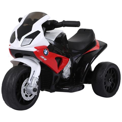 Moto Elettrica Per Bambini Bmw S1000rr Ufficiale, 3 Ruote Con Luci E Suoni Realistici, Rosso