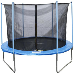 Trampolino Elastico Con Rete Di Sicurezza E Pali Imbottiti Per Adulti E Bambini Ø366 X 260 Cm en oferta