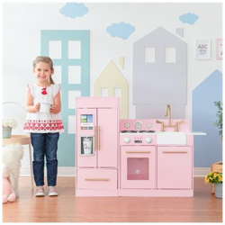 Rosa Cucina Per Bambini Legno Gioco Giocattolo Imitazione Teamson Kids Td-12302p características