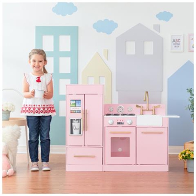 Rosa Cucina Per Bambini Legno Gioco Giocattolo Imitazione Teamson Kids Td-12302p