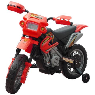 Minimoto Cross Elettrica Per Bambini, Rossa