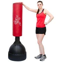 Sacco Da Boxe Con Sostegno Da Terra Alto 160 Cm Attrezzatura Sportiva Per Adulti Allena características