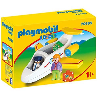 Playmobil 1.2.3 70185 Aereo Passeggeri, Dai 18 Mesi