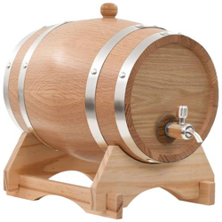 Barilotto Di Vino Con Spina In Legno Massello Di Rovere 6 L en oferta