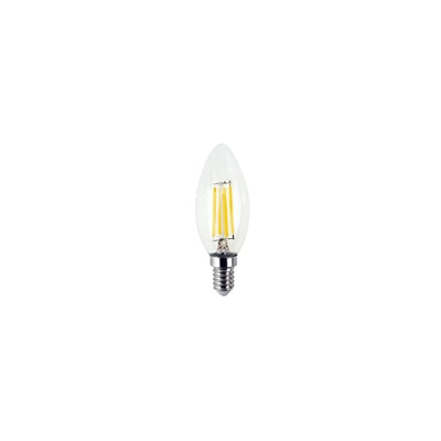 Asia Led - LAMPADINA LED A FILAMENTO C35 4W E14 A CANDELA - ATS ELECTRO - Luce Calda 2700k