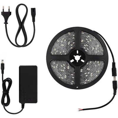 Kit Striscia LED 32W 30LED/m 5m IP65 con Alimentatore Bianco Freddo 6000K - 6500K - LEDKIA