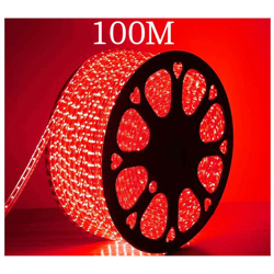 Bobina striscia led 2835 100MT luce rossa flessibile siliconata fila singola - DRIWEI precio