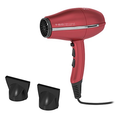 Gama Italy Professional Phon G-Evo 3800 Halogen Ion Plus, Asciugacapelli Professionale, Rosso