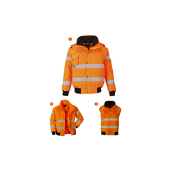 Portwest - Giacca Bomber 3-in-1 ad alta visibilità | 3 XL - Orange - NEUTRO (SENZA PERSONALIZZAZIONE) en oferta