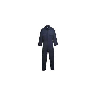 Portwest - Tuta intera Euro Work in cotone | Navy - XL - NEUTRO (SENZA PERSONALIZZAZIONE)