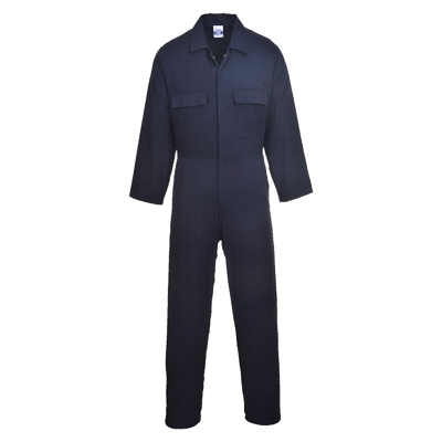 Portwest - Tuta intera Euro Work in cotone | Navy T - Small - NEUTRO (SENZA PERSONALIZZAZIONE)