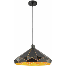 Etc-shop - Lampada a sospensione a soffitto soggiorno design lampada a sospensione in oro nero con lampadine a LED precio