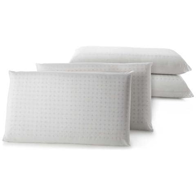 Cuscino Latex Deluxe In Lattice Made In Italy Saponetta 50x80 Cm Set 4 Pz, Bianco, Doppio