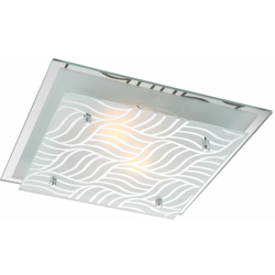 Etc-shop - 10 linee di plate plafoniera cromo metallo vetro della lampada Watt LED design specchio decorativo precio