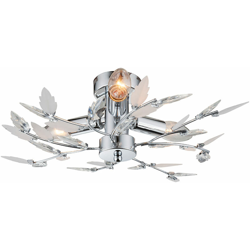 Etc-shop - Lampada da soffitto di design Fiori Decor Illuminazione Apparecchio incluso lampadine a LED 3x 4,5 Watt precio