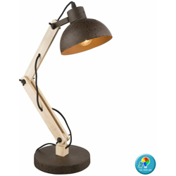 Etc-shop - Lampada da tavolo dimmerabile da tavolo in legno con lampada da tavolo regolabile in movimento e lampadine LED RGB precio